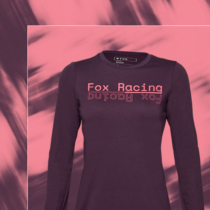 purple mtb jersey over pink background