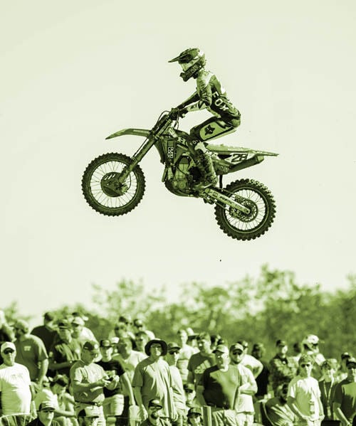 MX Rider with green overlay