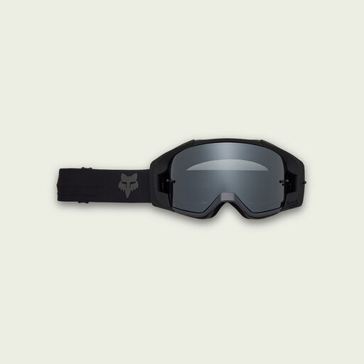 Black dirt bike goggles. 