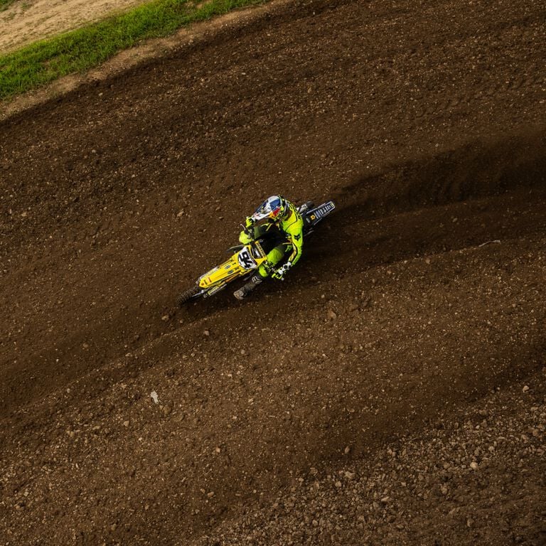 Dirt bike rider on Moto Bike