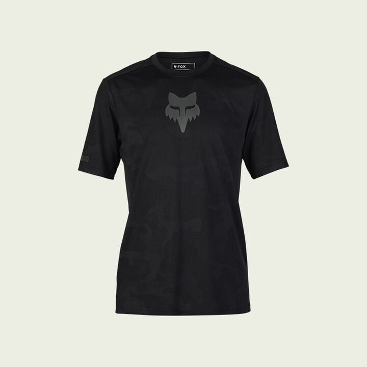 dark jersey on green background