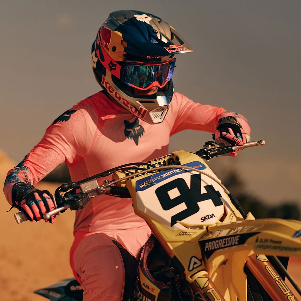 MX racer on a dirt bike