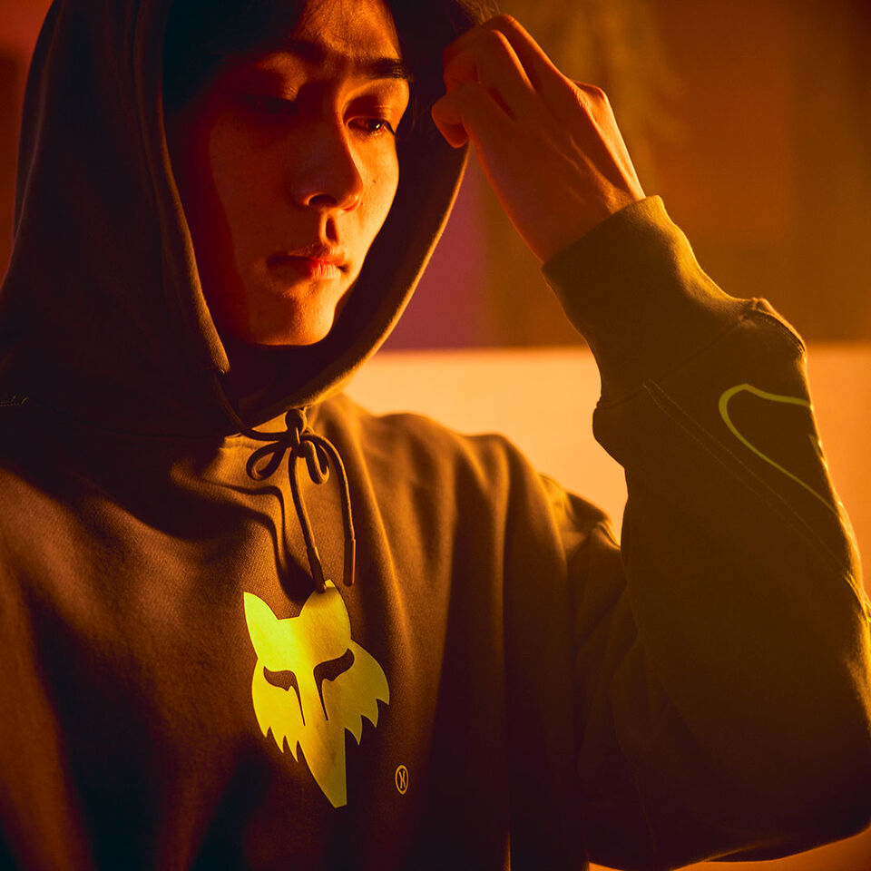 close up of jo shimoda in a hoodie