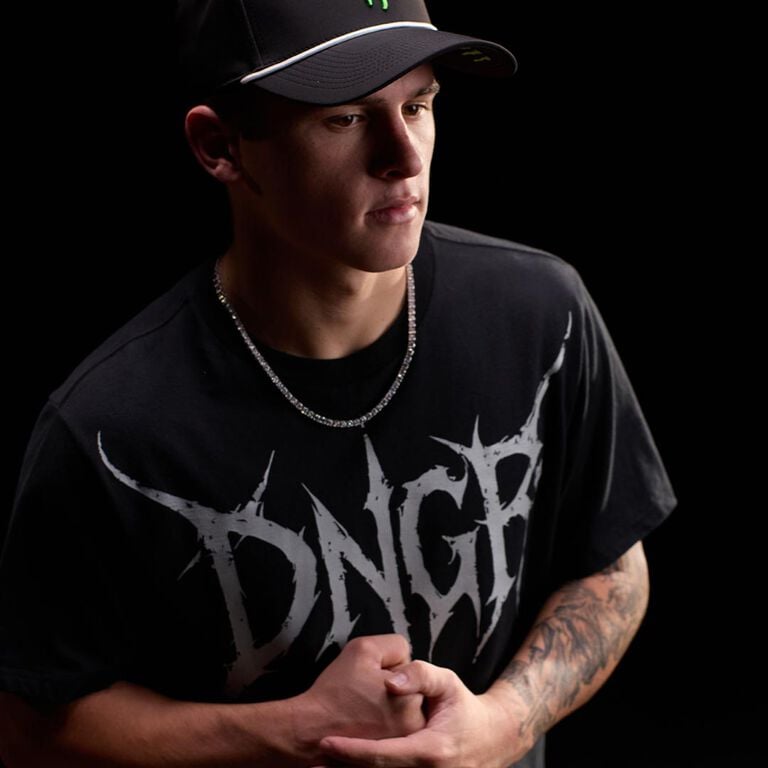 Haiden Deegan modeling new DNGR collection