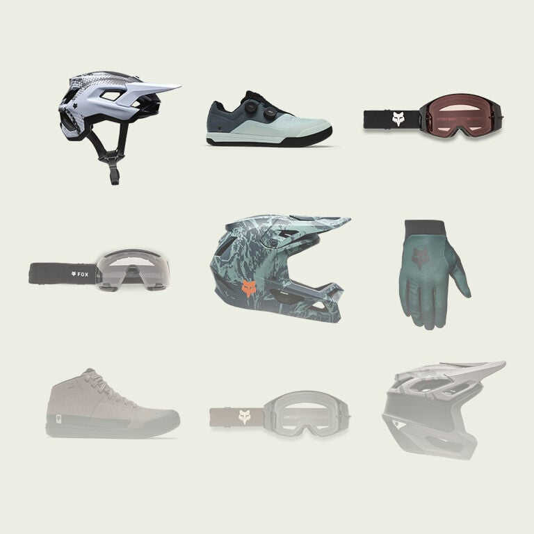 A grid of products