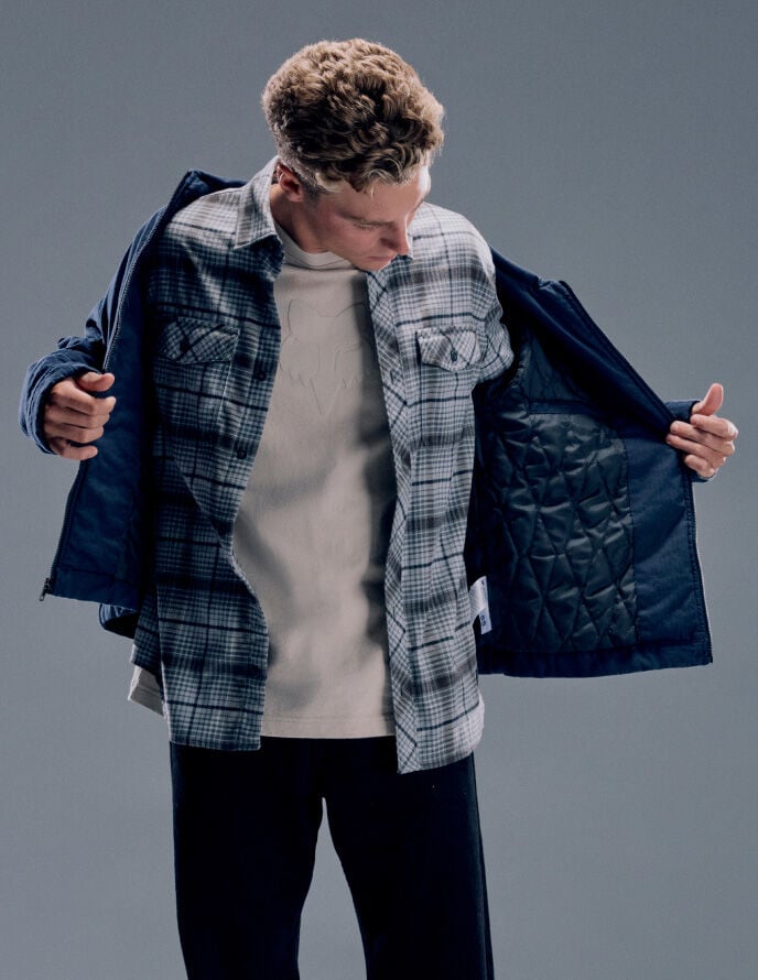 Person modeling Fox Clothing