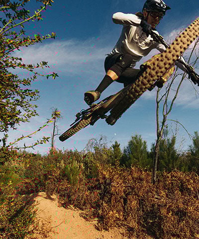 MTB rider in the air