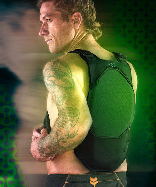 Athlete in Airframe guard