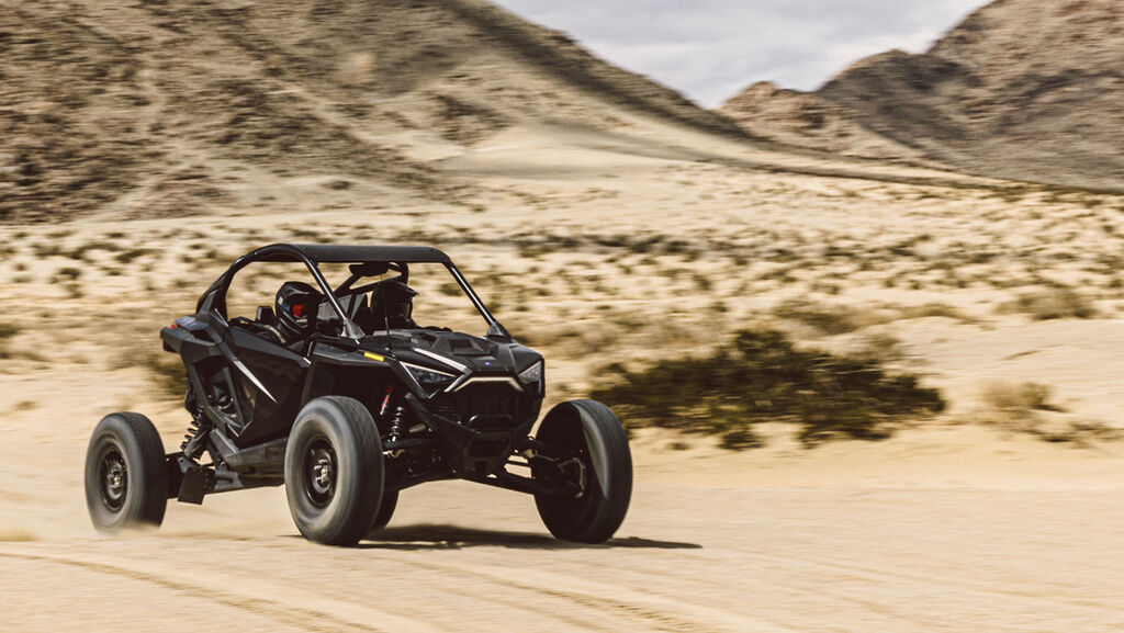 Off Road Vehicle Driving In Desert