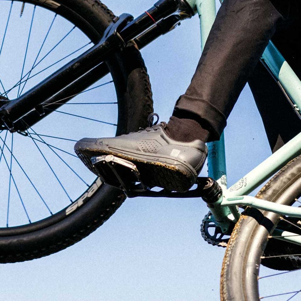 Close up of Union Flat shoe.