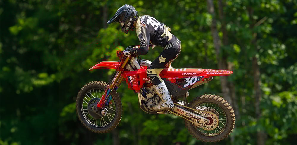 Jo Shimoda riding supercross.