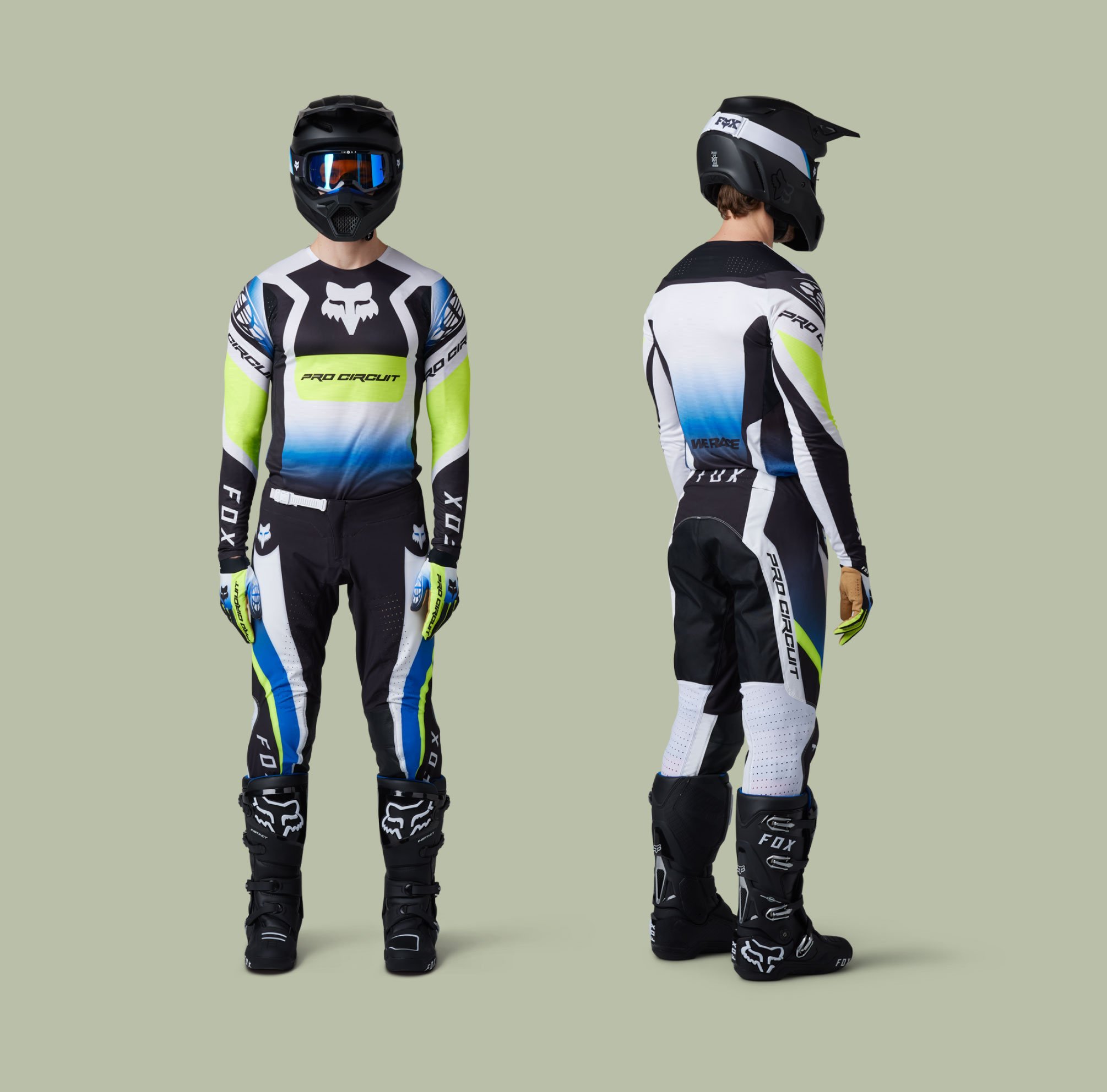 Two models wearing Flexair racewear.